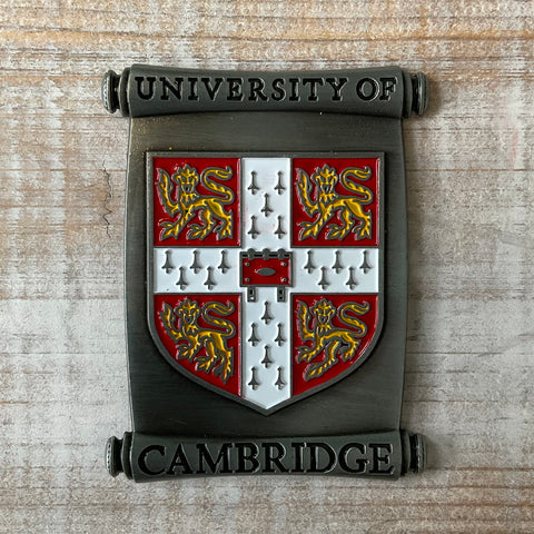 Cambridge University Metal Scroll Magnet