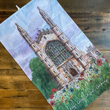 King's College Wildflower Meadow Tea Towel