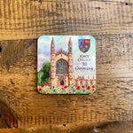 King's College Wildflower Meadow Coaster