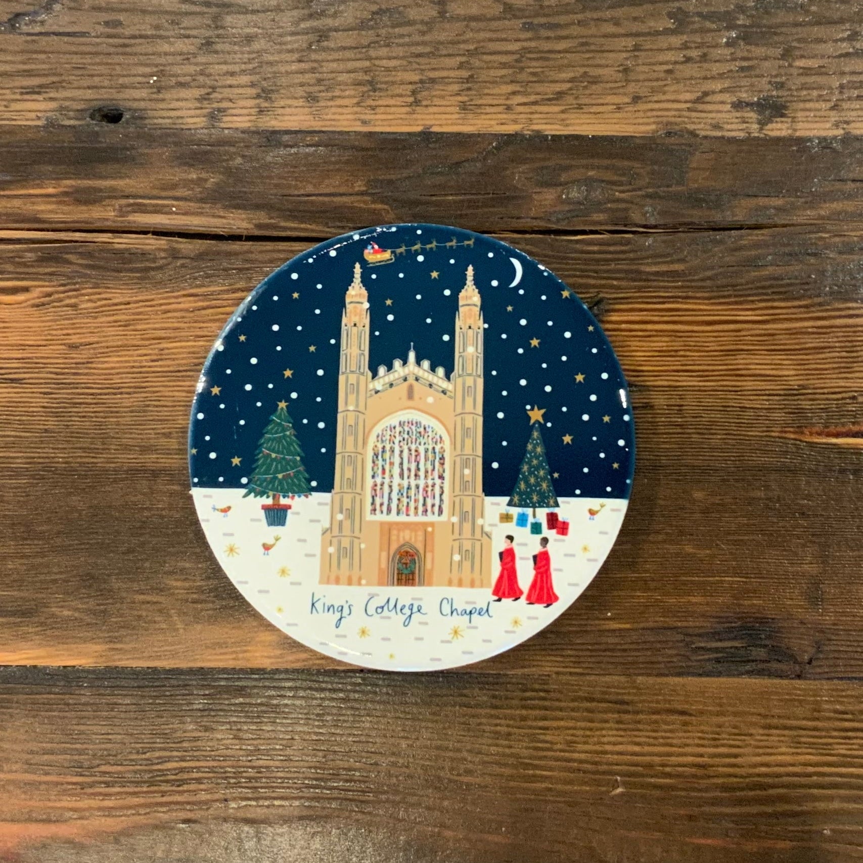 Christmas at King's Ceramic Coaster- Midnight