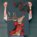 Christmas Stag Tea Towel