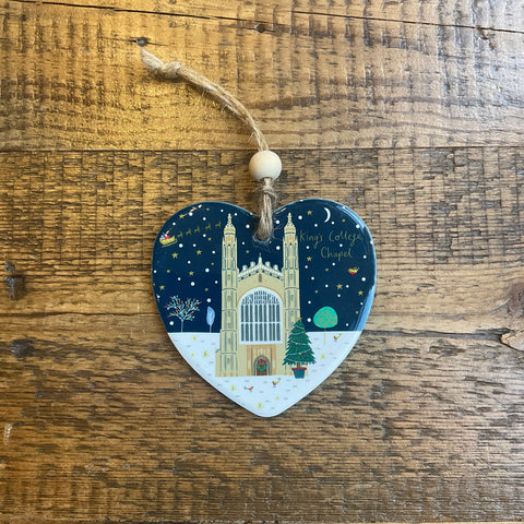 Christmas at King's Chapel Heart decoration- Midnight