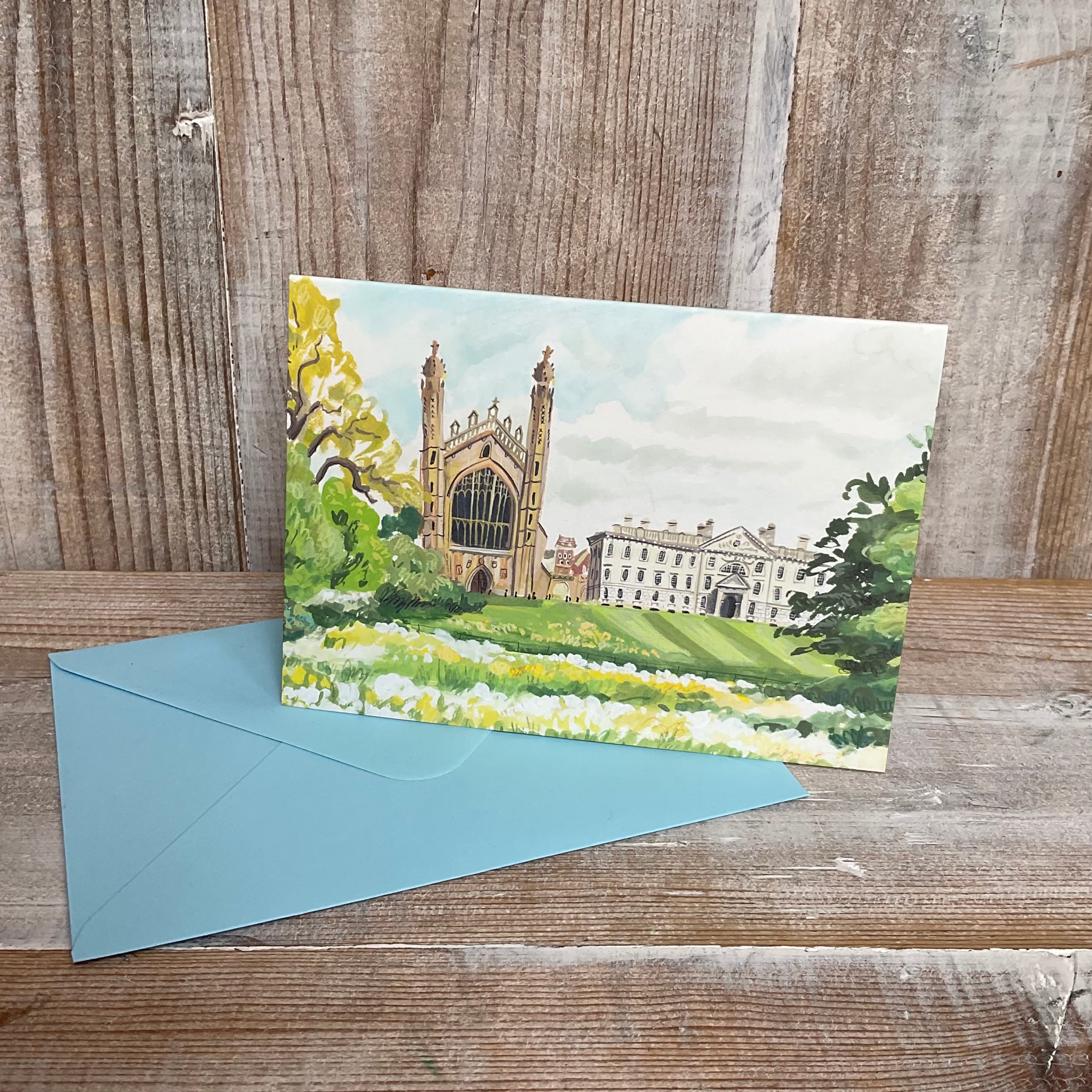 King's College Meadows Greetings Card