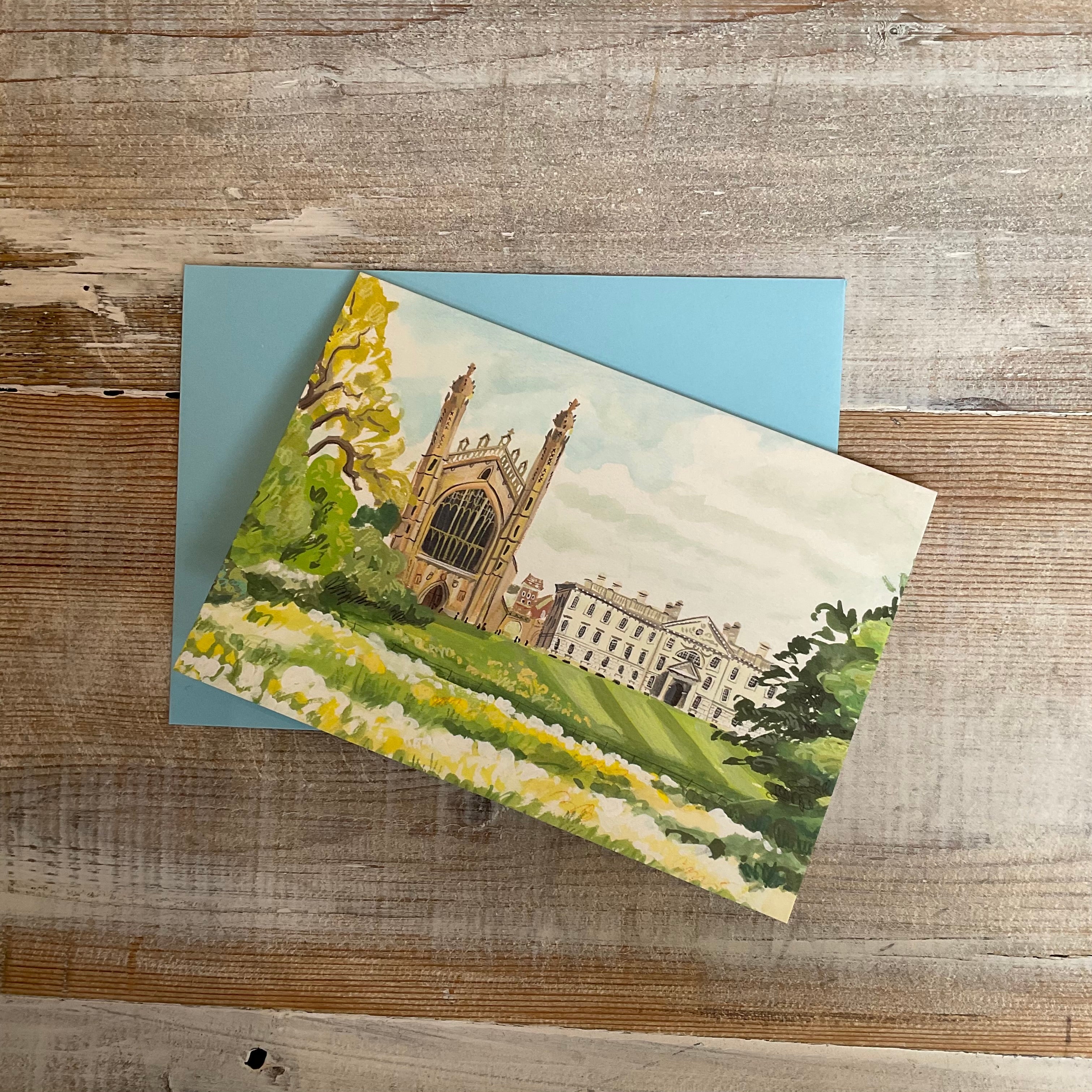 King's College Meadows Greetings Card