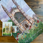 King's College Wildflower Meadow Tea Towel