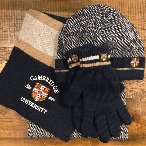 Cambridge University Scarf, Hat and Gloves Set