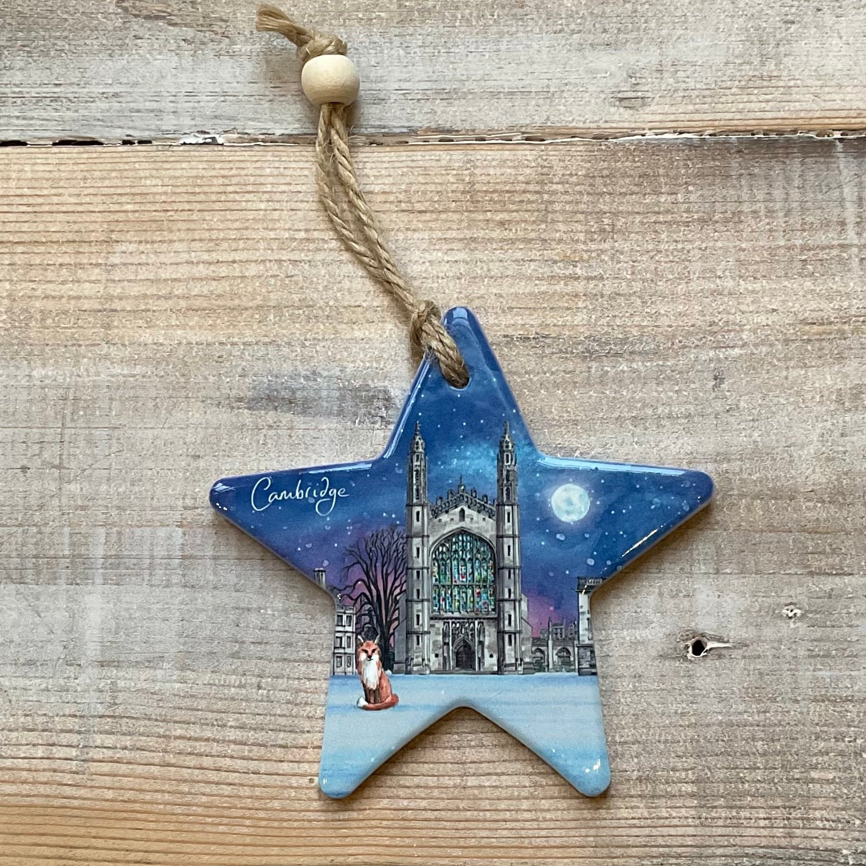 King's Winter Wildlife Star Hanging Decoration