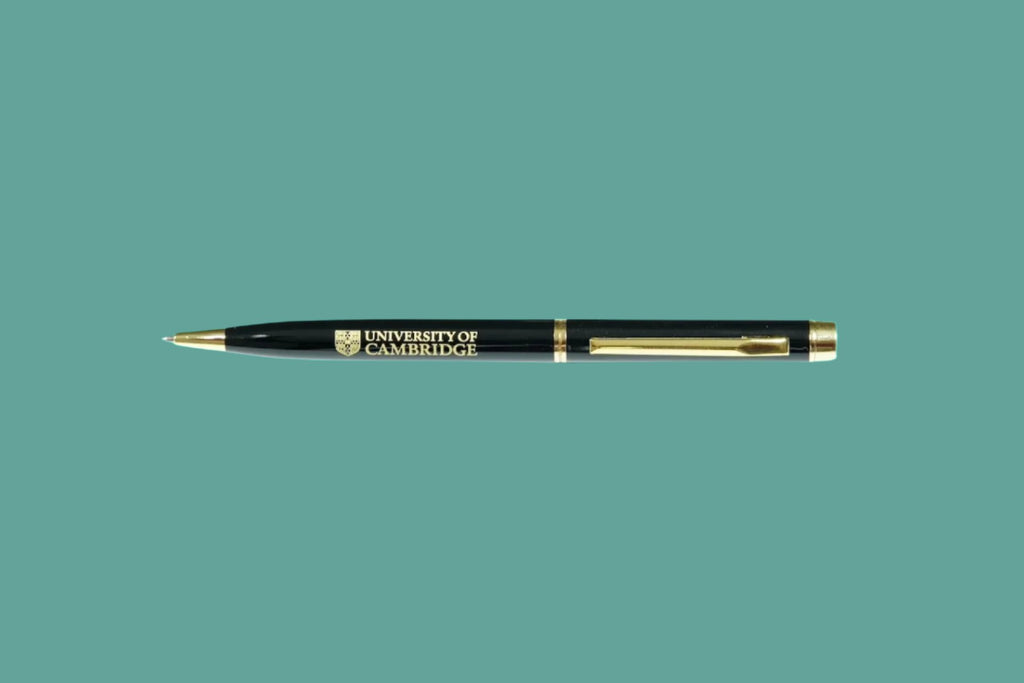 Cambridge University Black Ballpoint Pen with Presentation Box