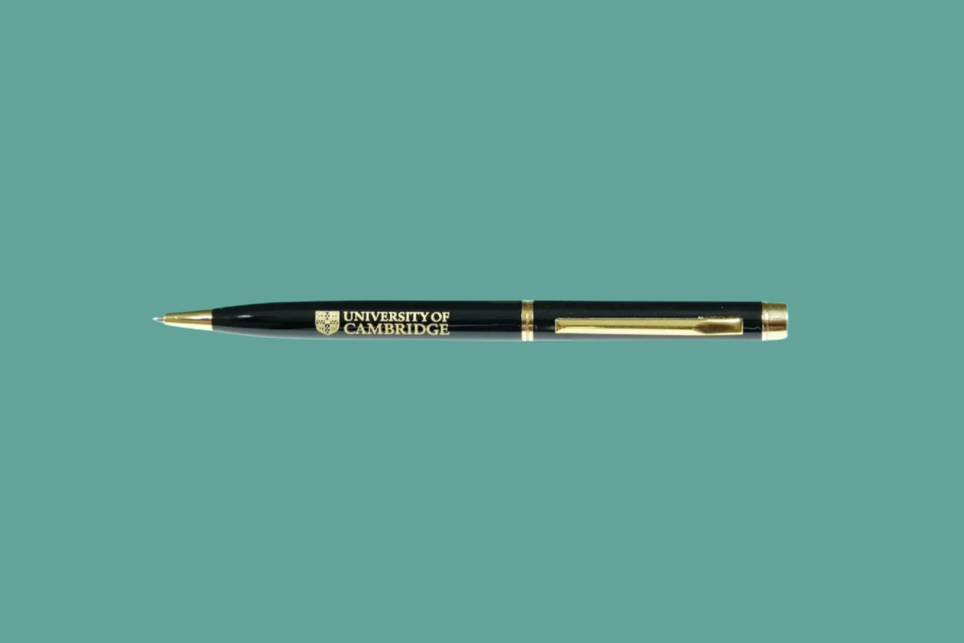 Cambridge University Black Ballpoint Pen with Presentation Box