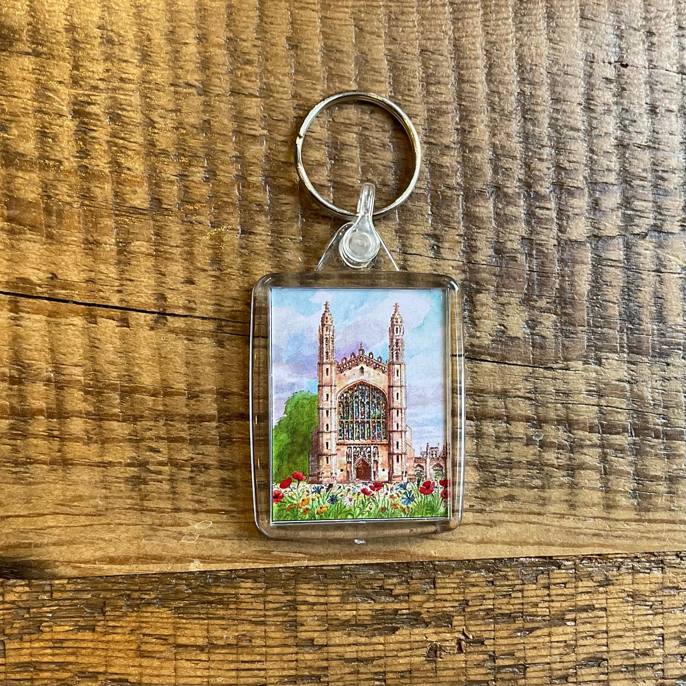 King's College Wildflower Meadow Keyring