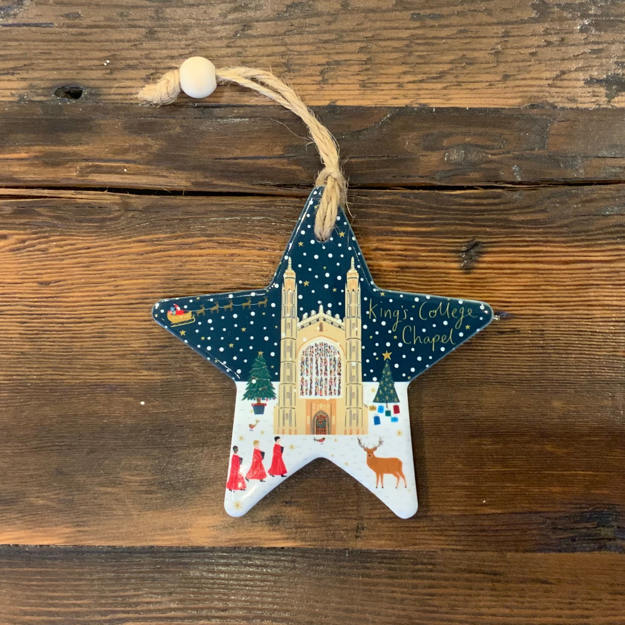 Christmas at King's Chapel Star Decoration- Midnight