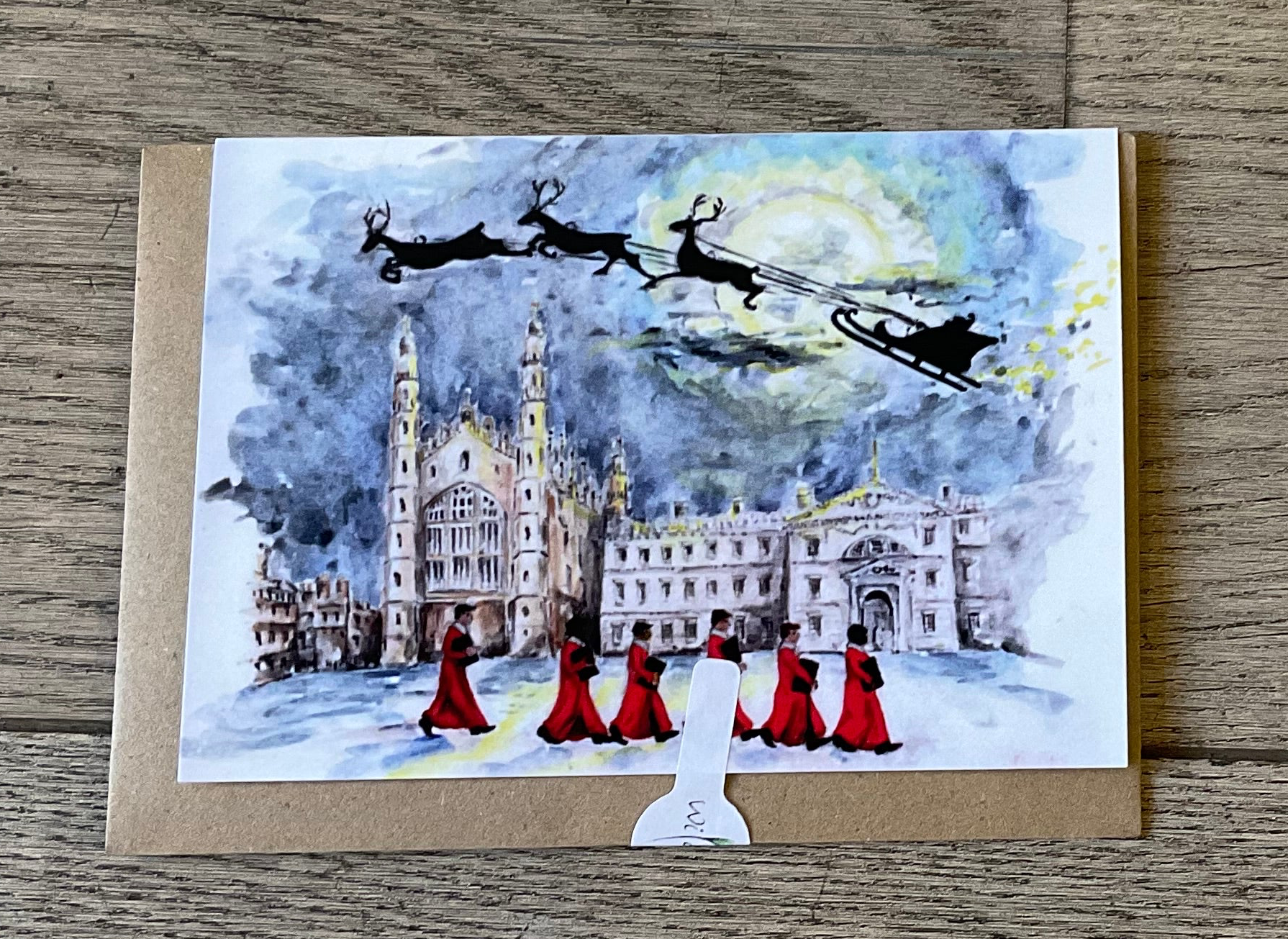 King's College Christmas Card- Evening Skies