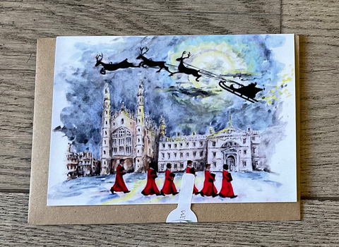 King's College Christmas Card- Evening Skies