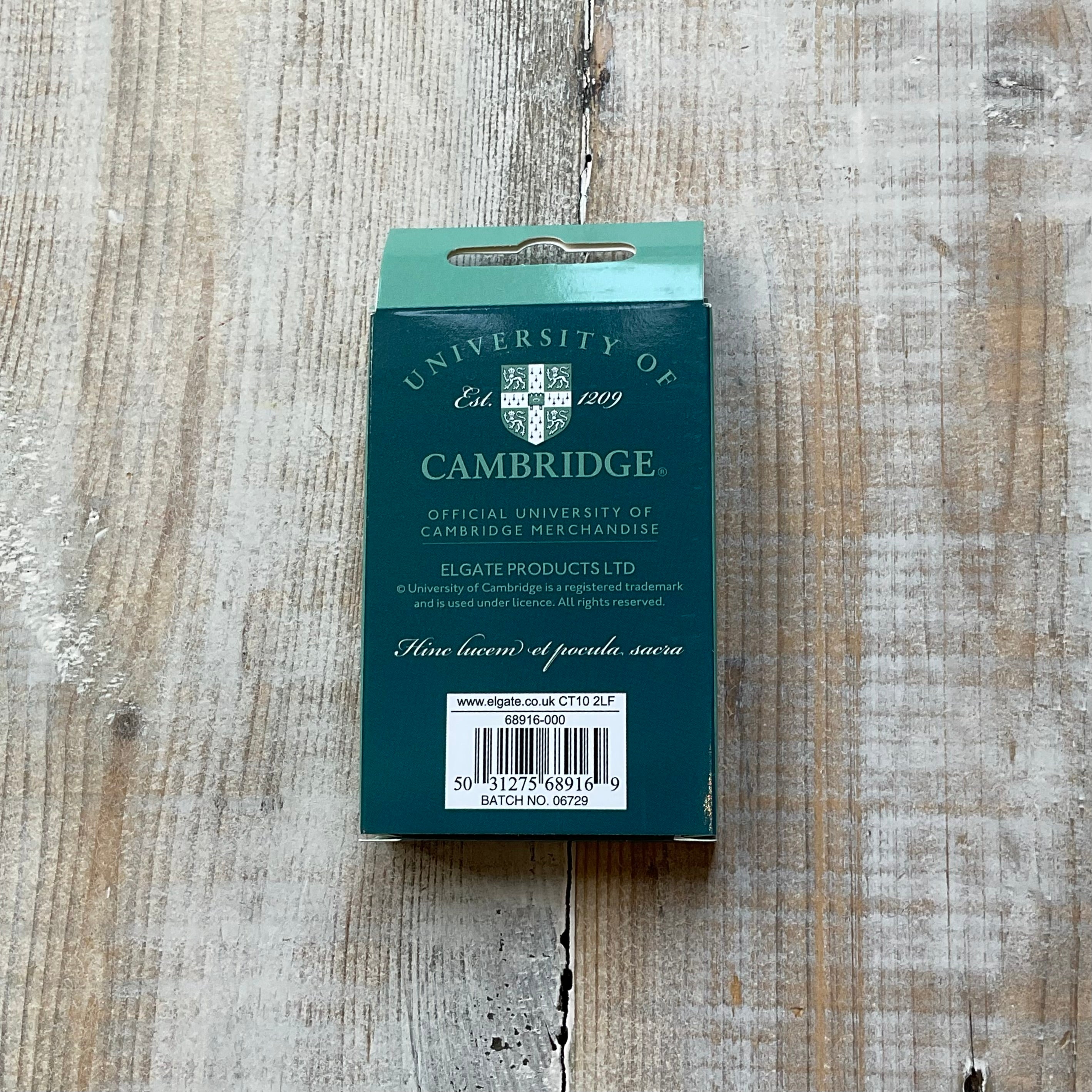 Cambridge University Shields Playing Cards