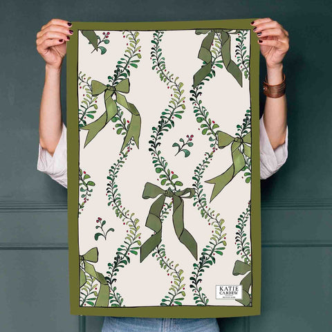 Festive Garland Tea Towel