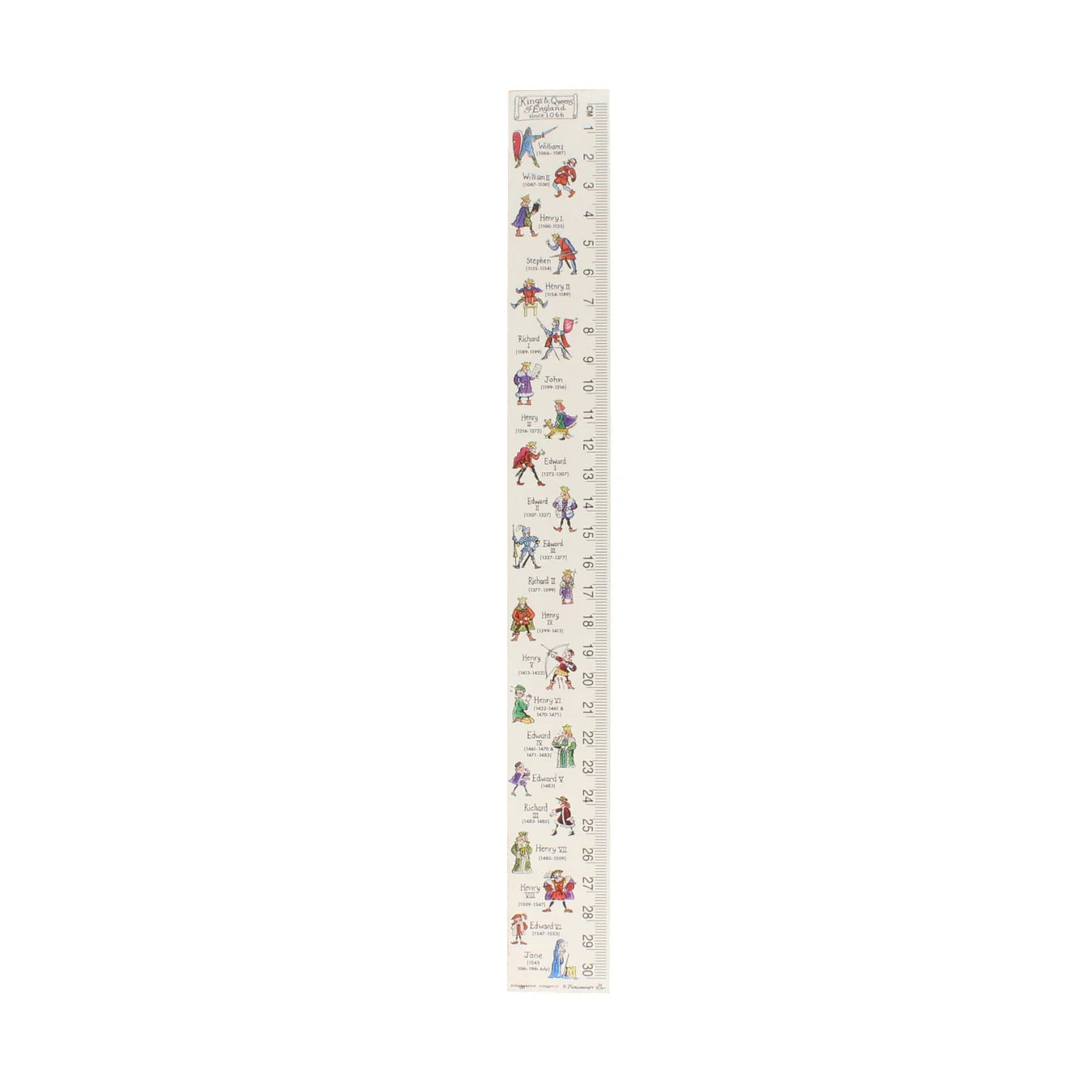 King’s and Queen’s of England Wooden Ruler
