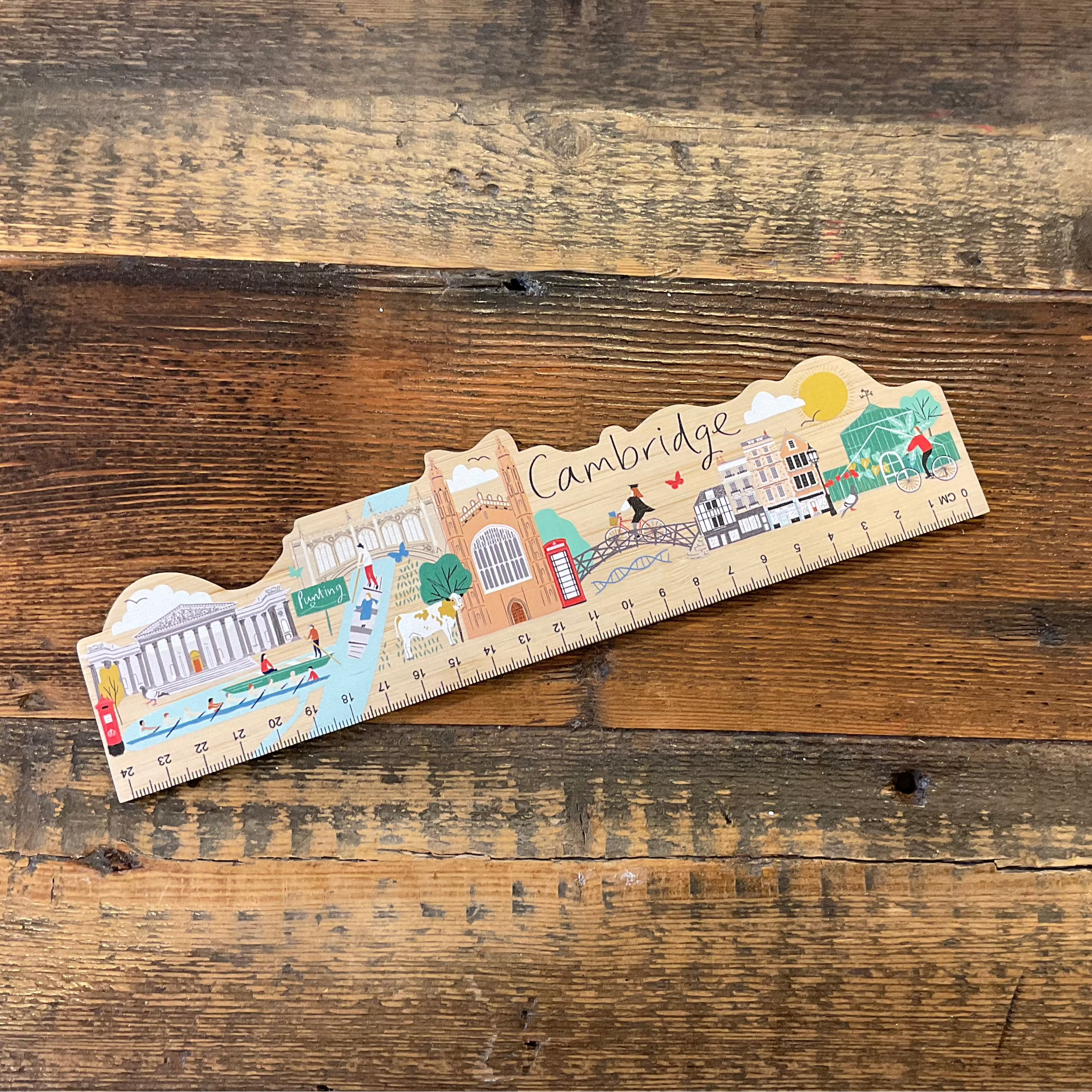Autumn Ruler Skyline Bamboo Ruler – The Shop at King's College, Cambridge