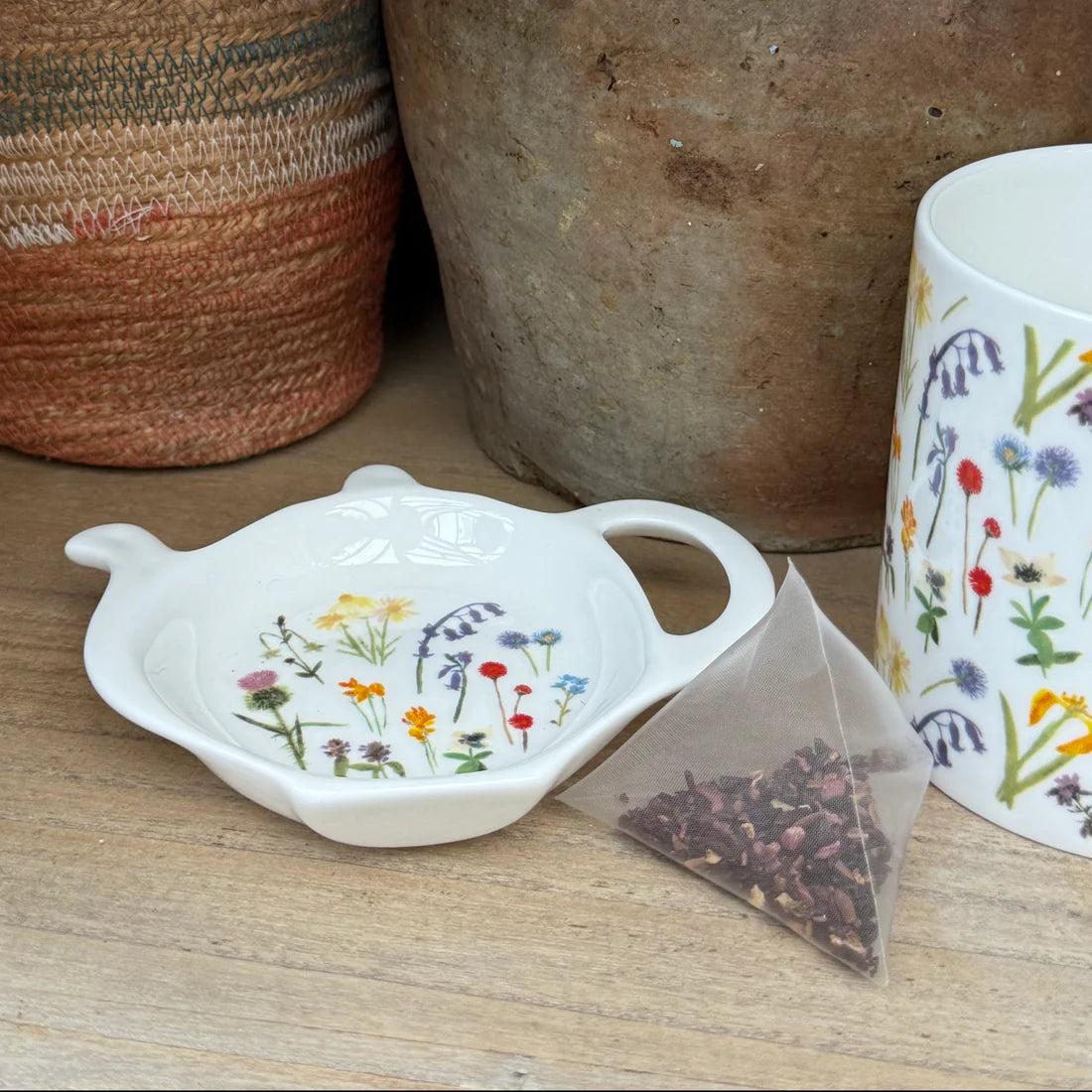 Wildflowers Tea Bag Tidy