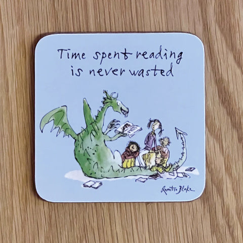 Time Spent Reading is Never Wasted Coaster