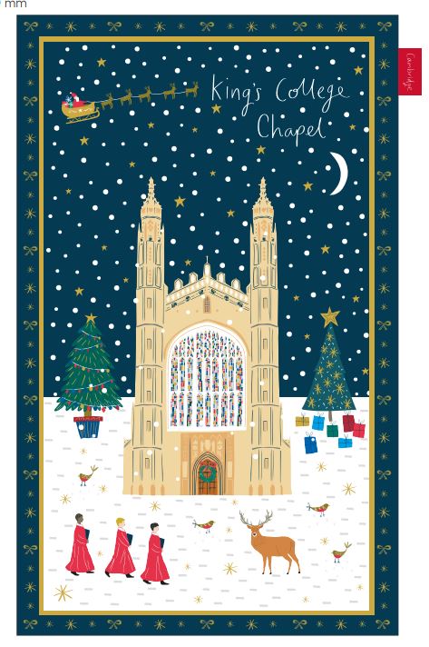 Christmas at King's Tea Towel