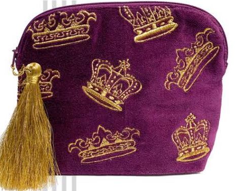 Crowns cosmetic bag