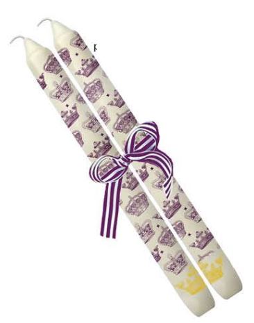 Crowns Candle Pair