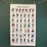 King's and Queens Tea Towel