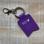 King’s College Eco Leather Keyfob - Purple