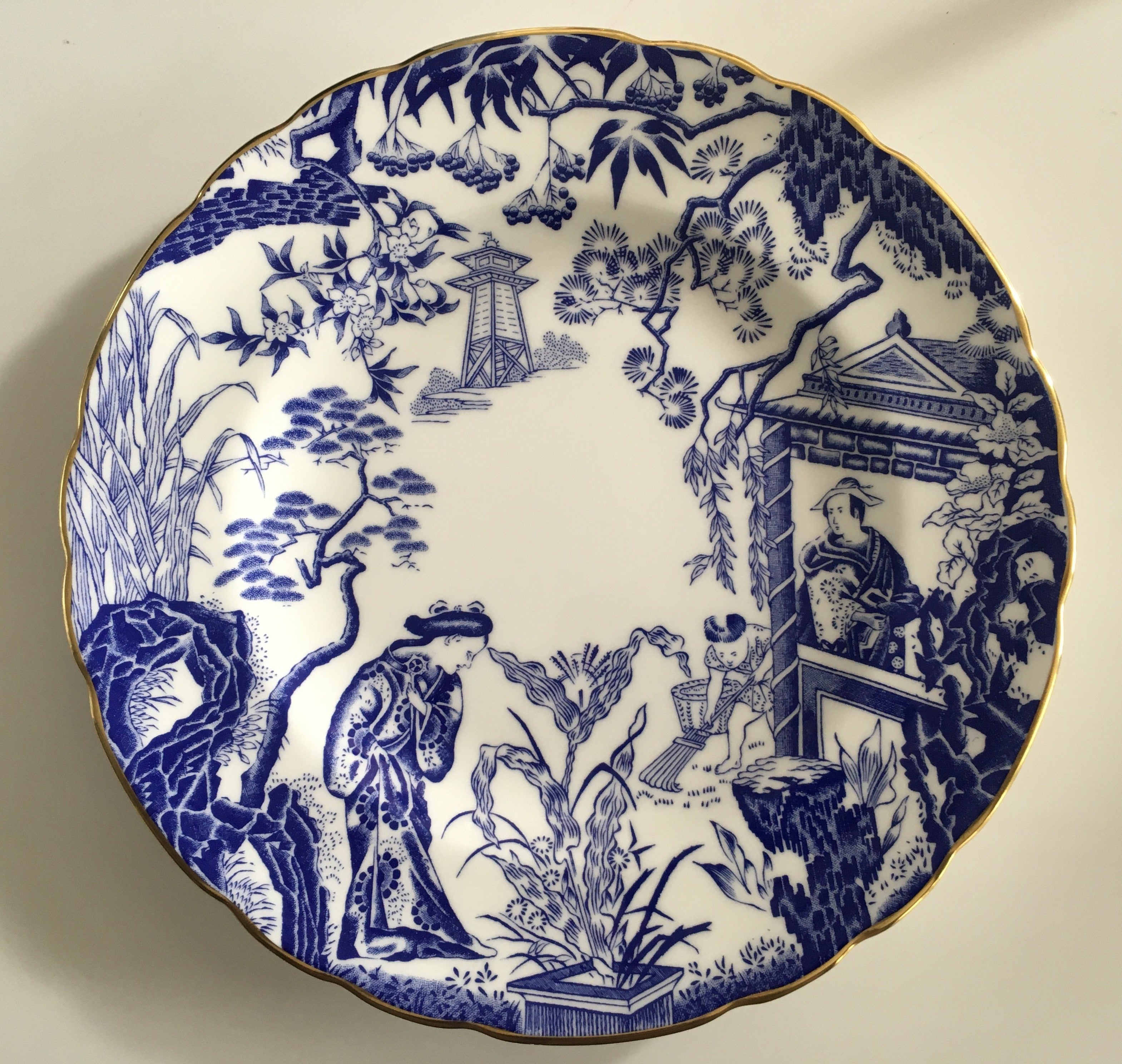 Royal Crown Derby: Mikado Plate Blue