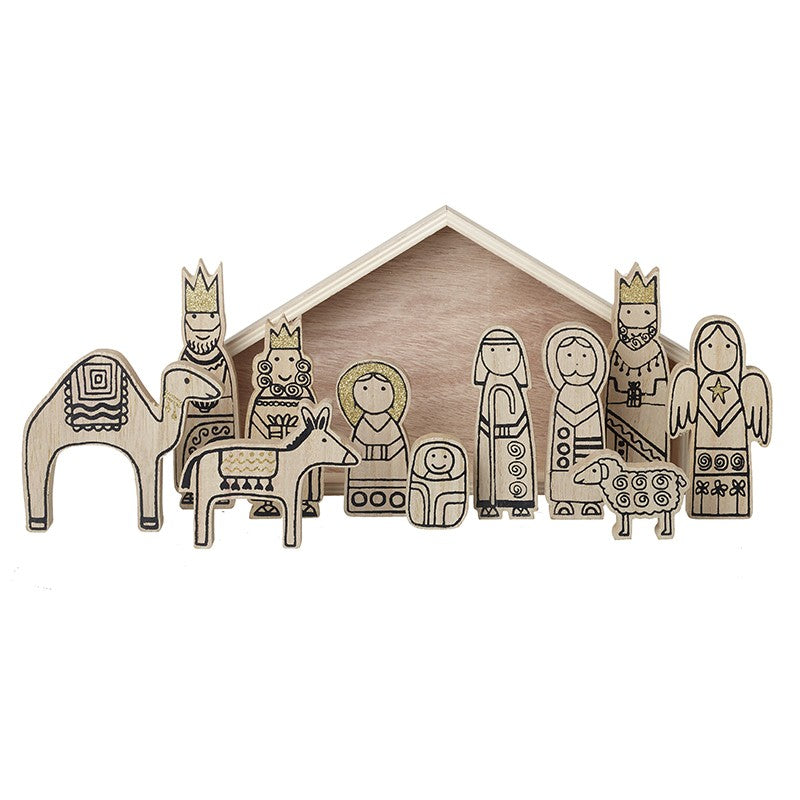 Wooden Nativity