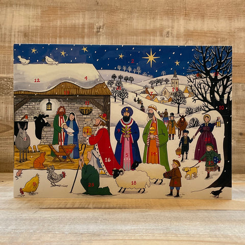 Jesus is Born Advent Calendar Card