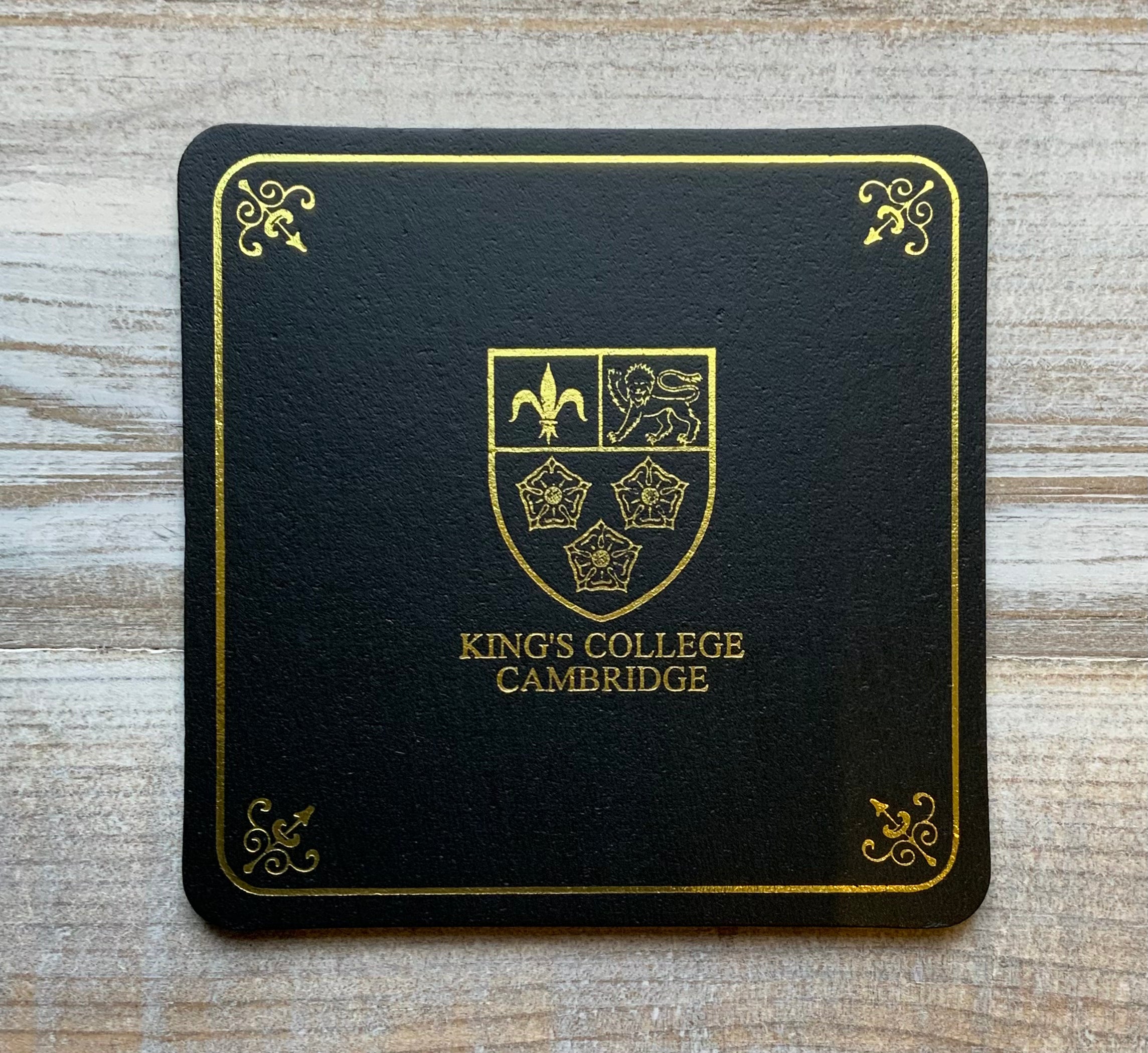 King's Crest Leather Coaster