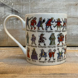 Named King's and Queens Mug