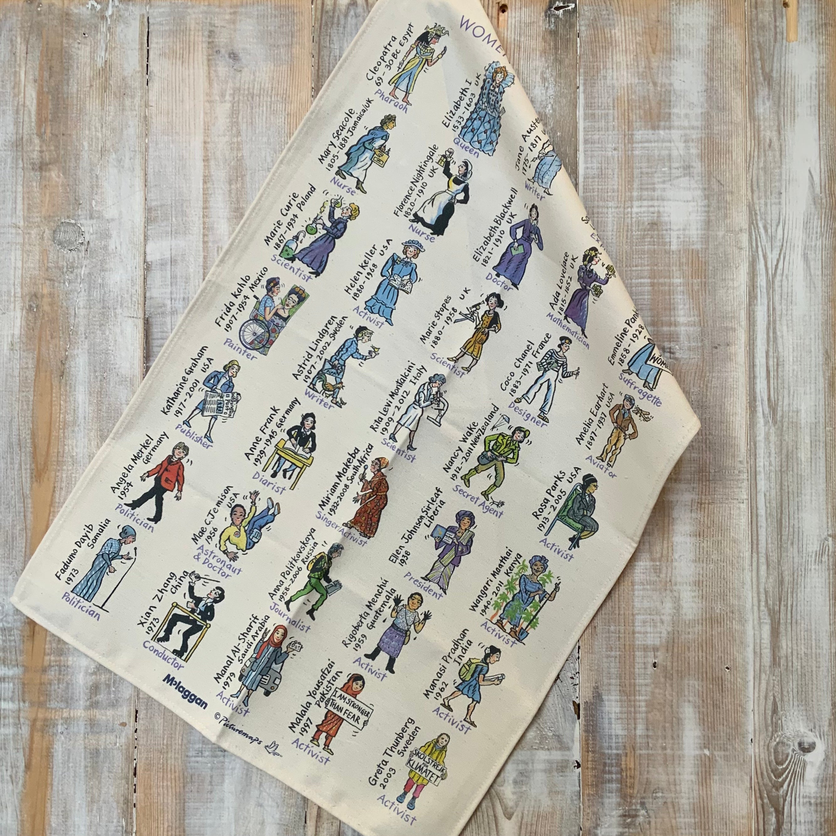 Women Who Changed The World Tea Towel