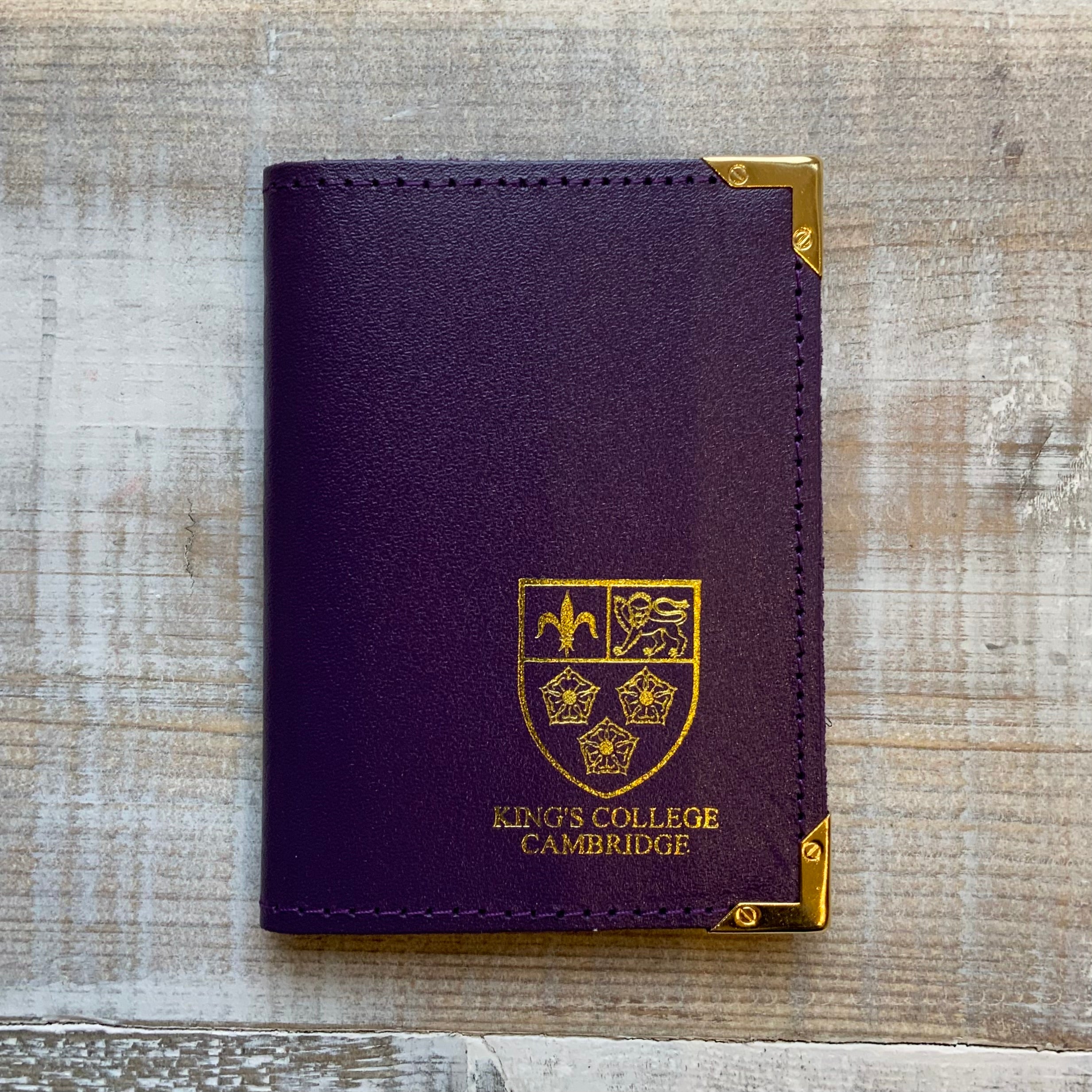 King's College Leather Credit Card Holder