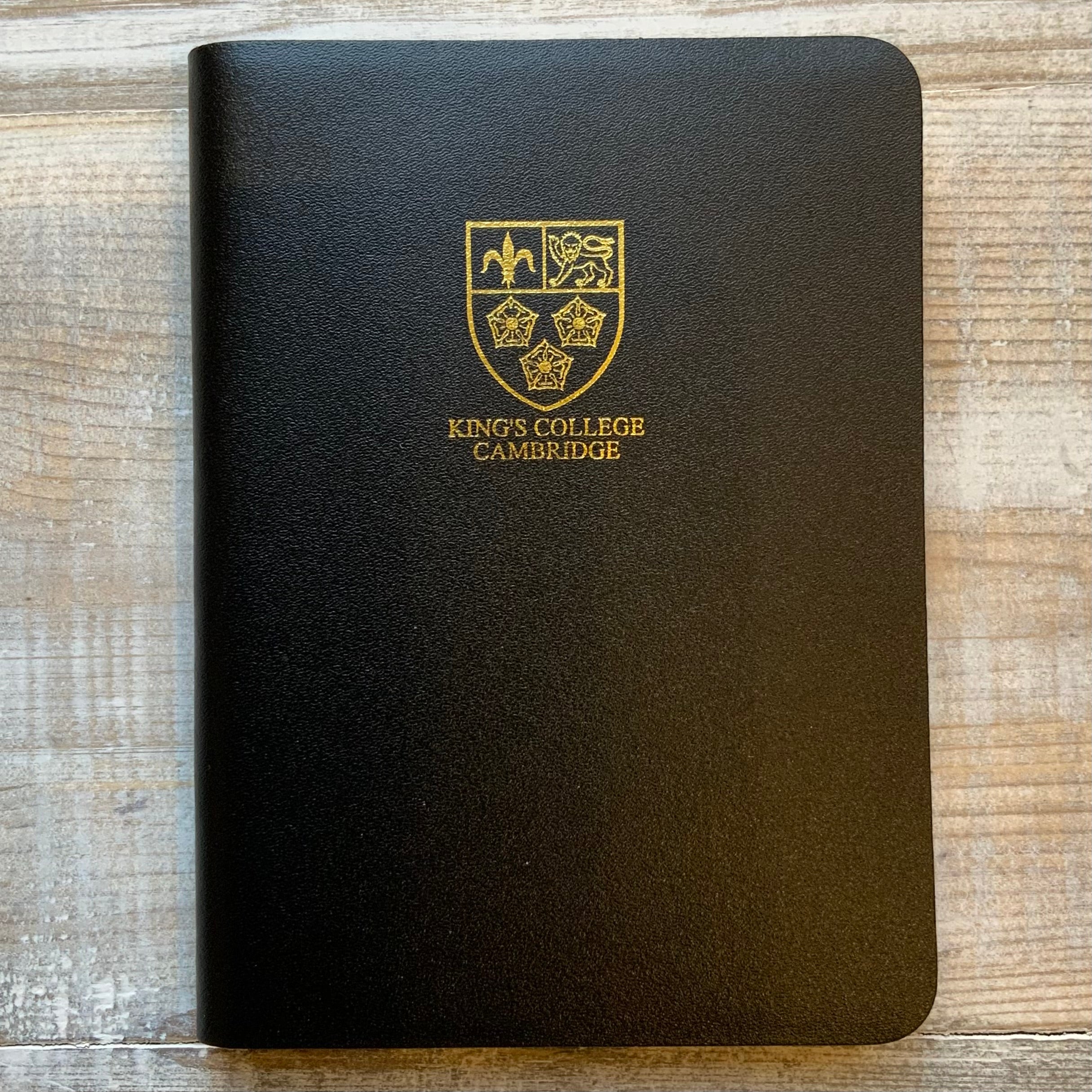 A6 King's College Crest Leather Notebook