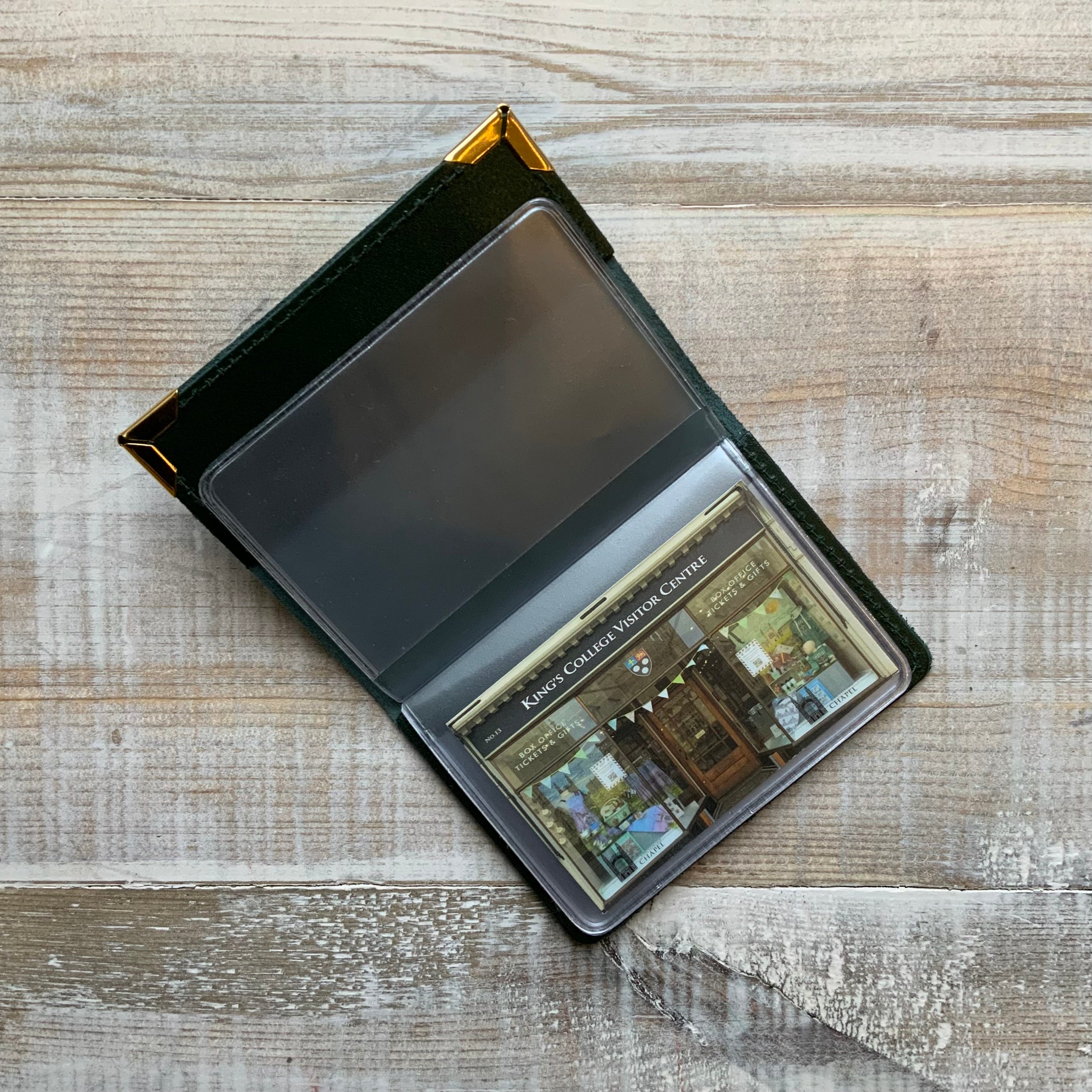 King's College Leather Credit Card Holder