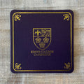 King's Crest Leather Coaster