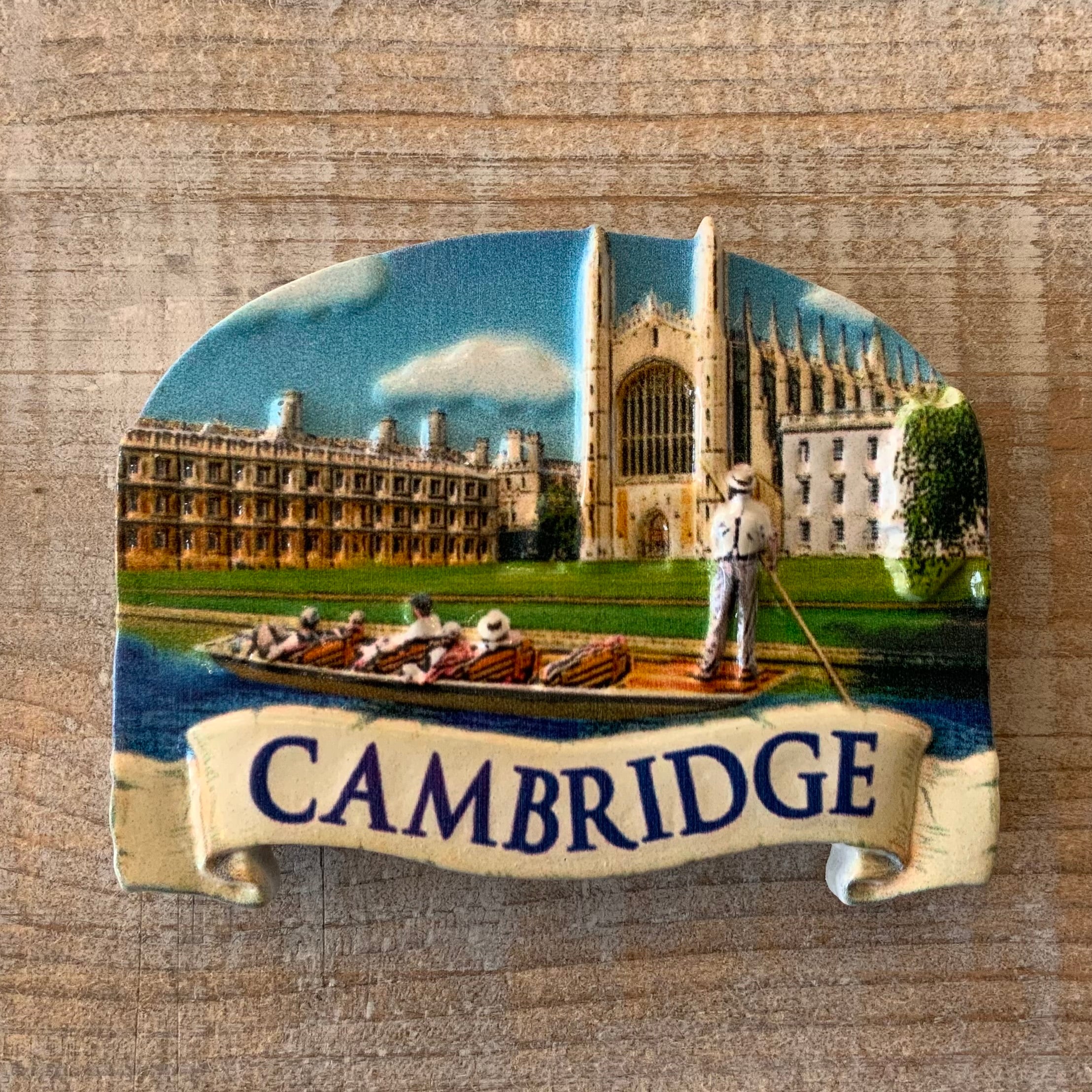 King’s College Chapel Punting Resin Magnet