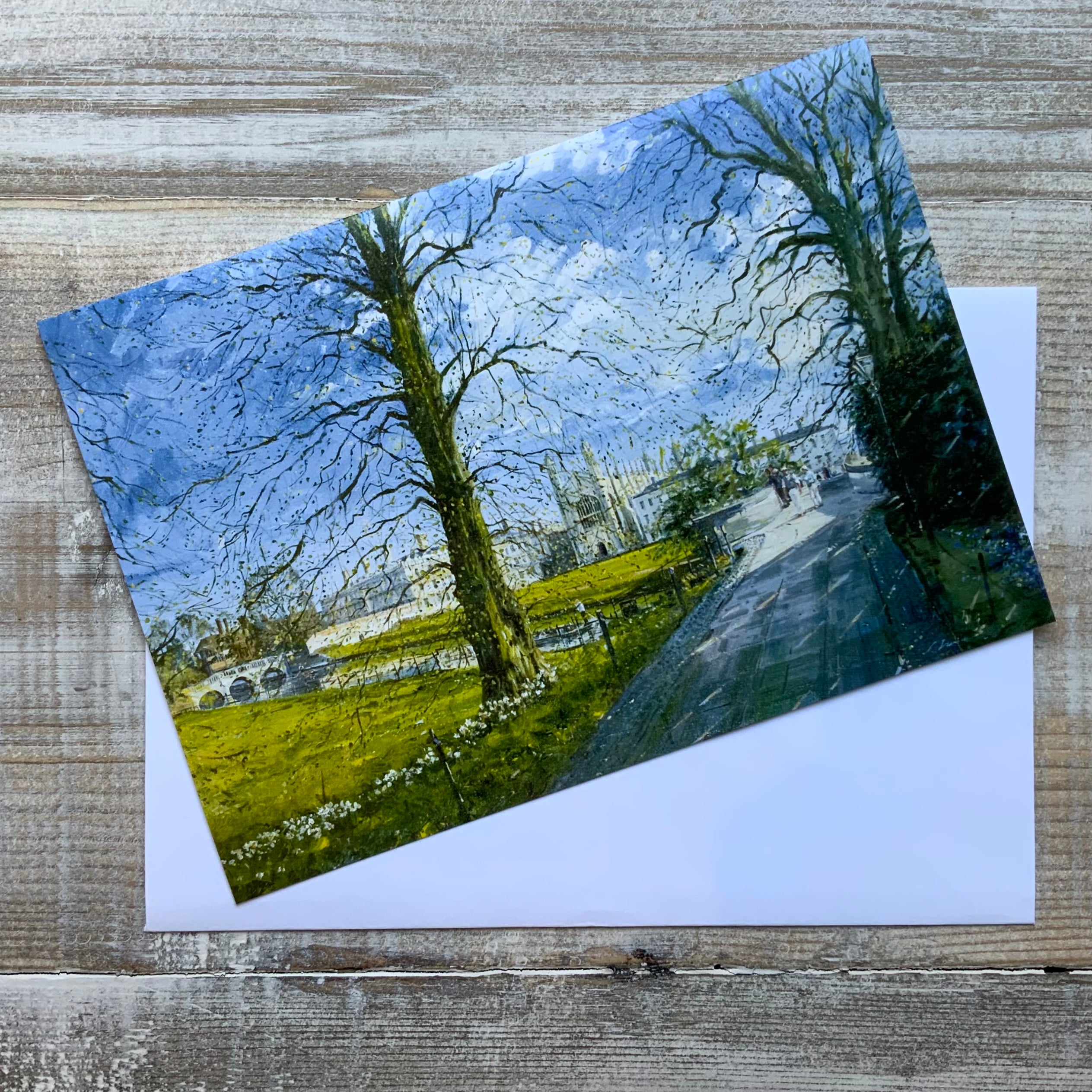 King's College in Bloom Pack of 3 Greeting Card