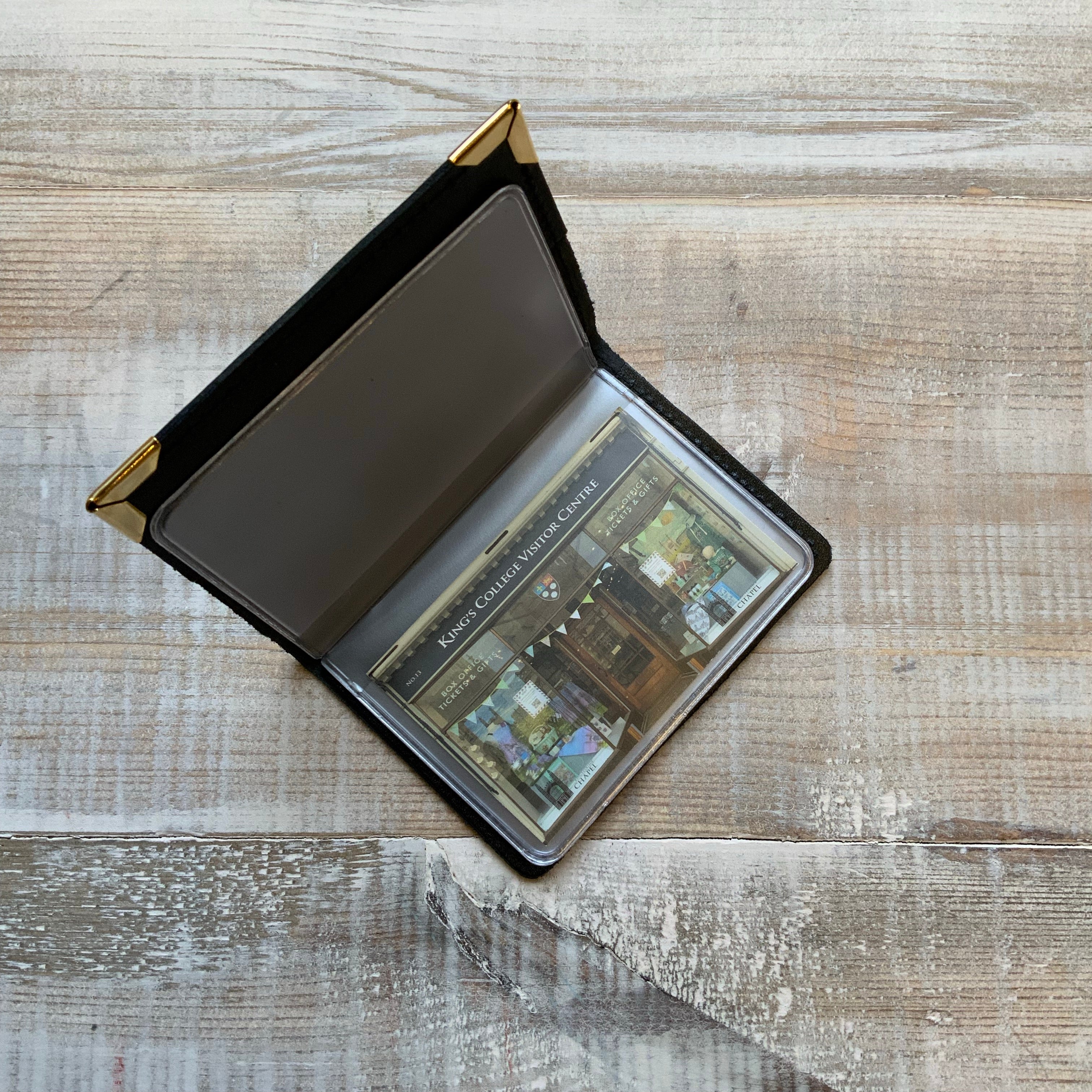 King's College Leather Credit Card Holder