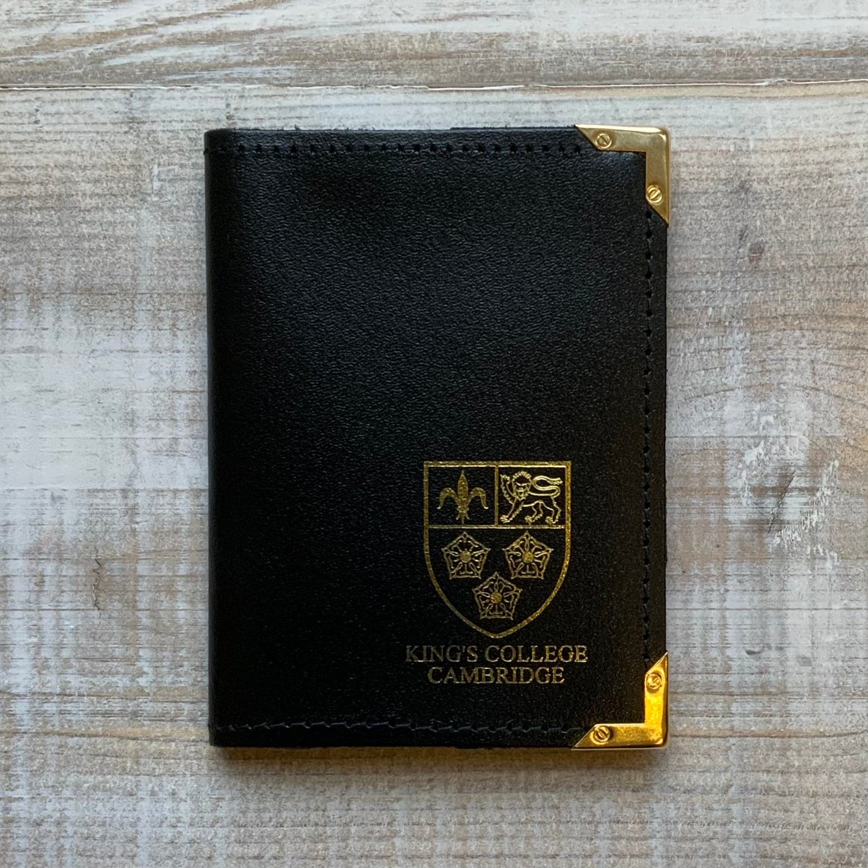 King's College Leather Credit Card Holder