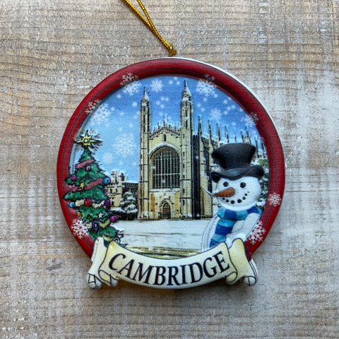 King's College Resin Christmas Decoration