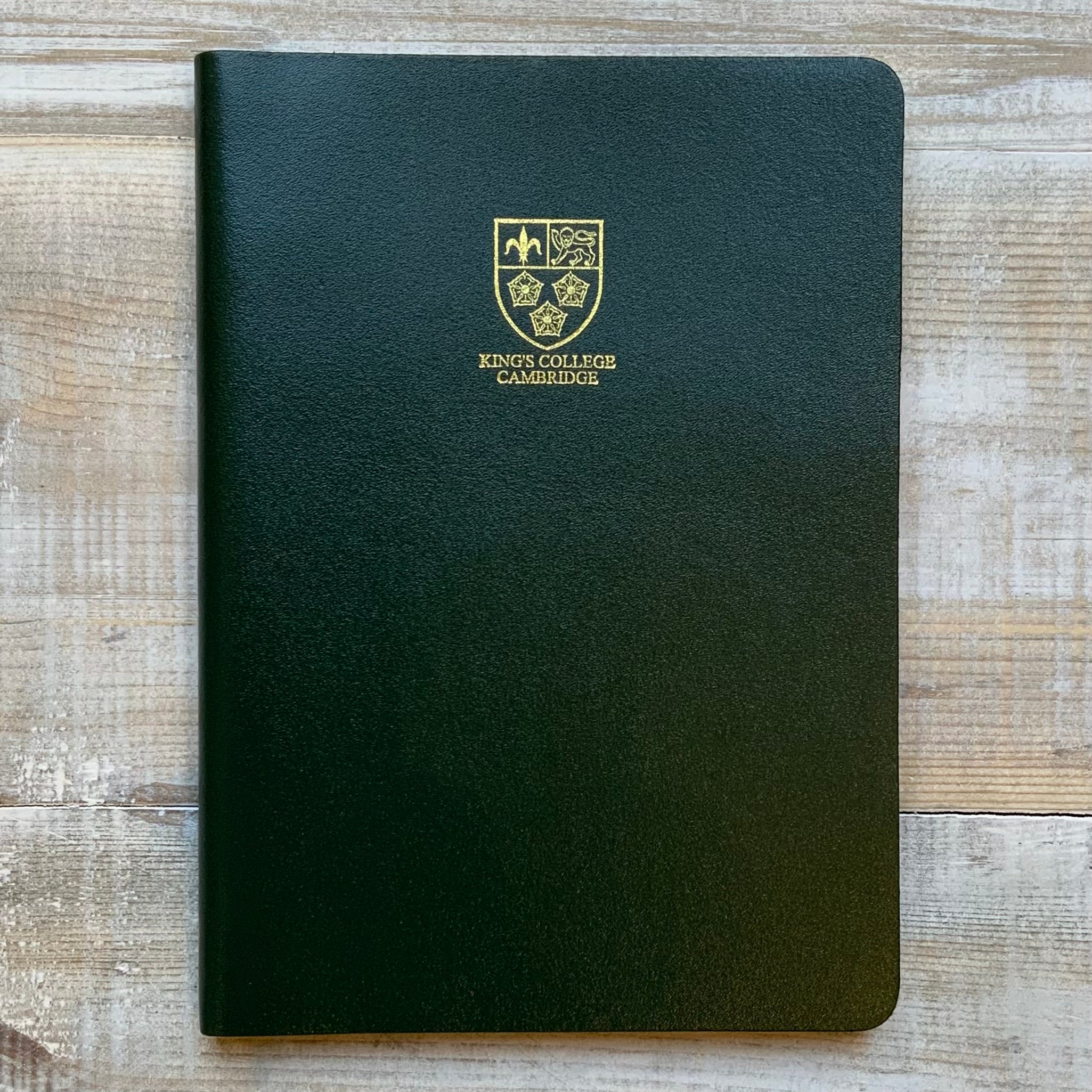 A5 King's College Crest Leather Notebook