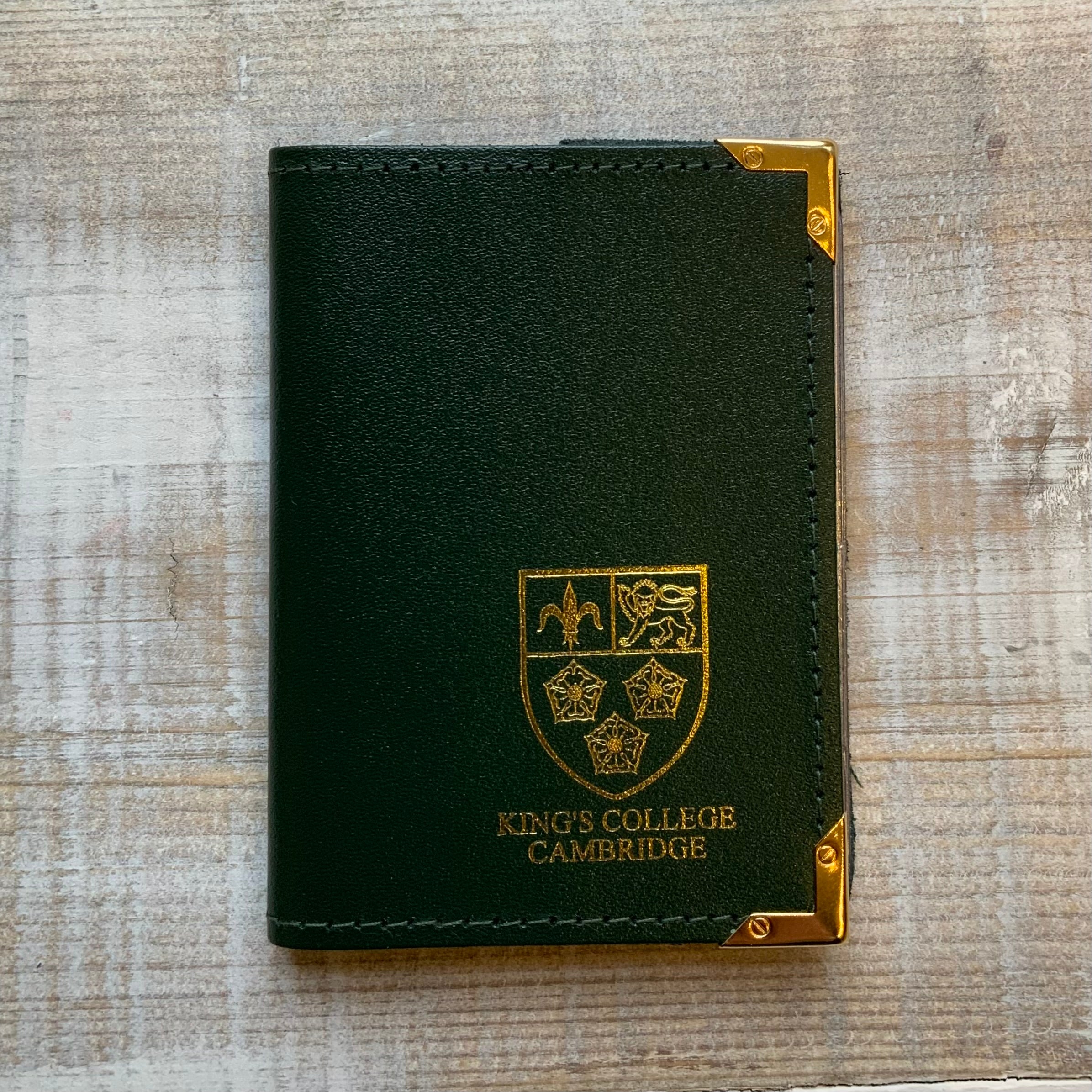 King's College Leather Credit Card Holder