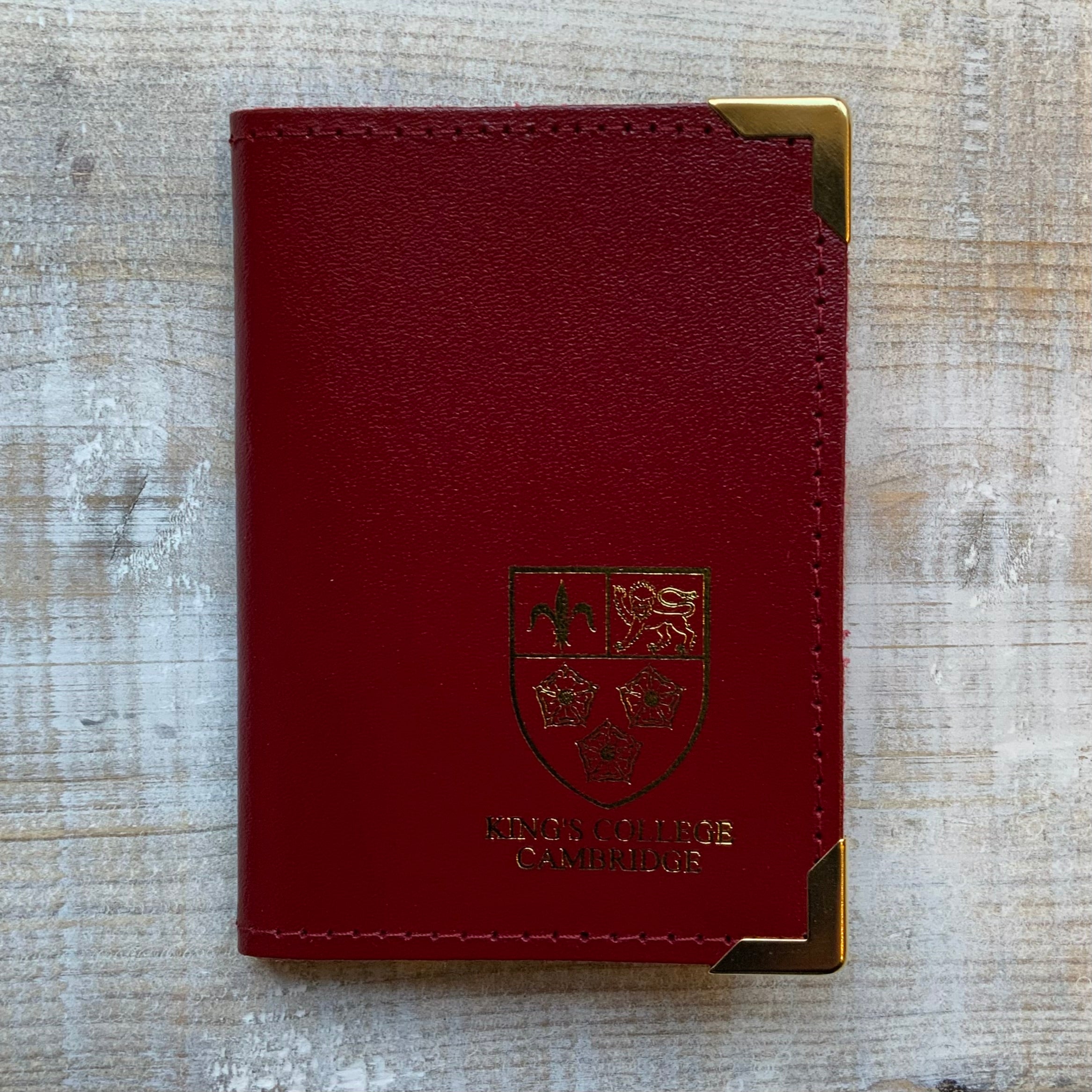King's College Leather Credit Card Holder