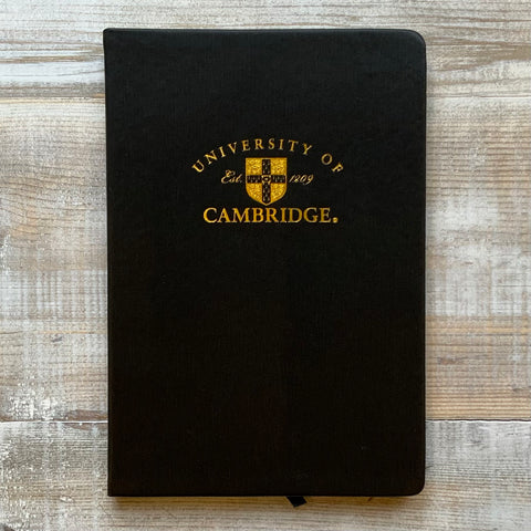 Cambridge University Notebook - College Shield (Black)