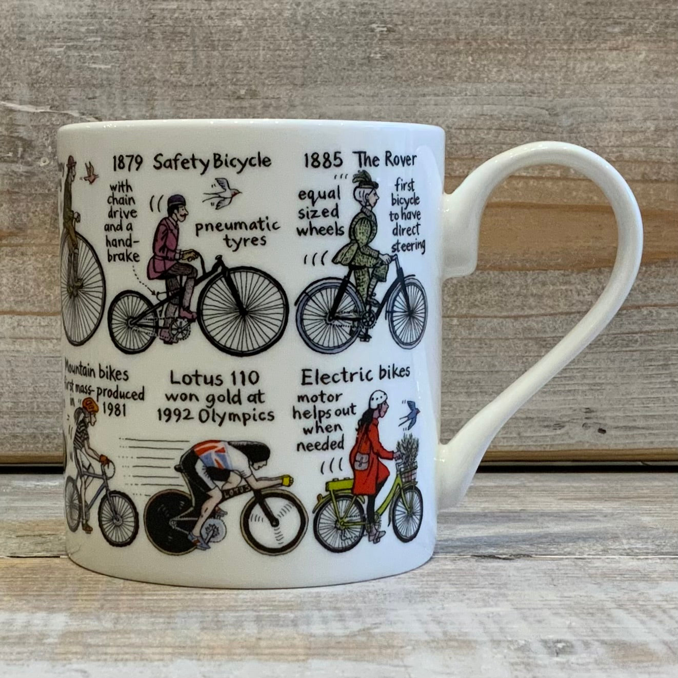 History Of Cycling Mug