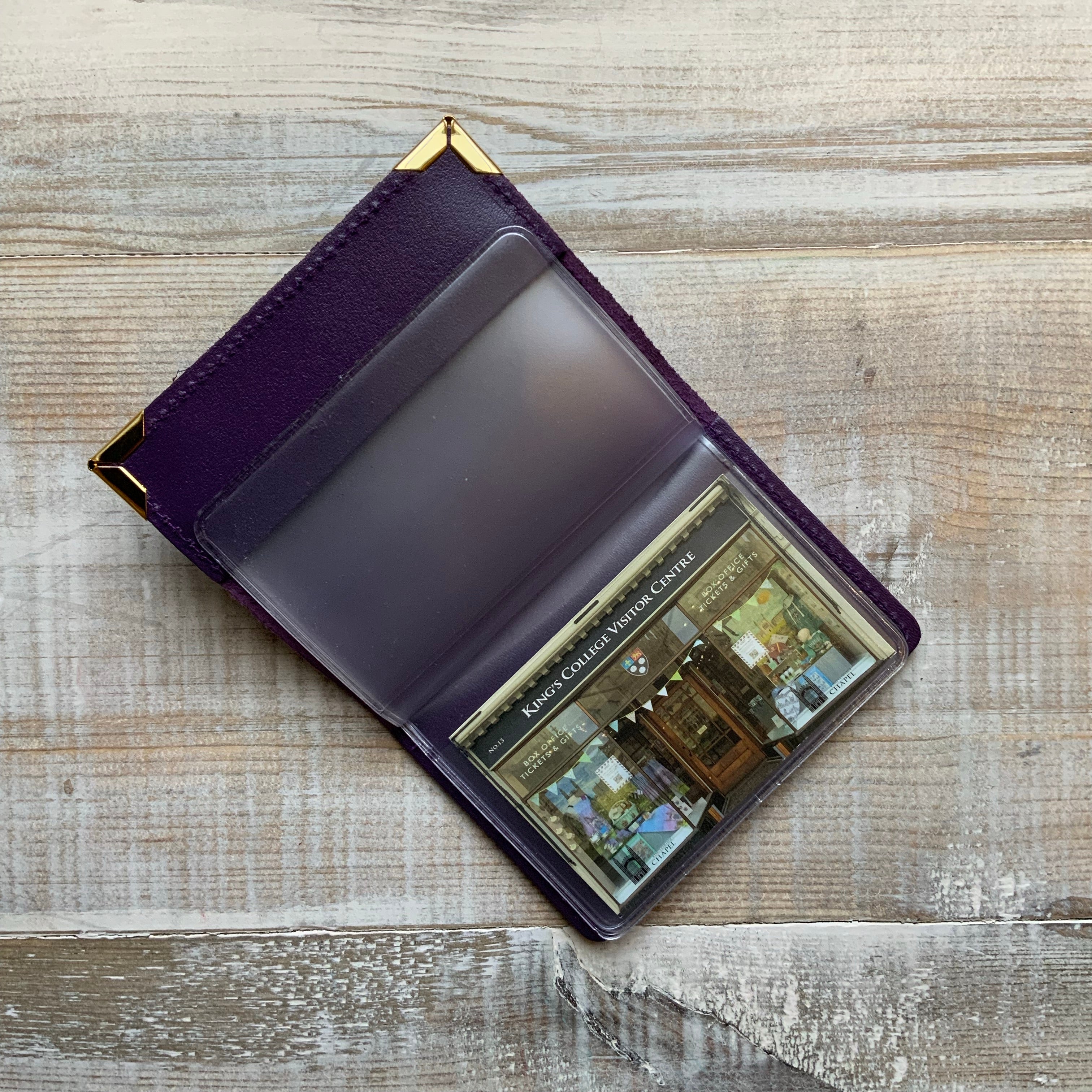 King's College Leather Credit Card Holder