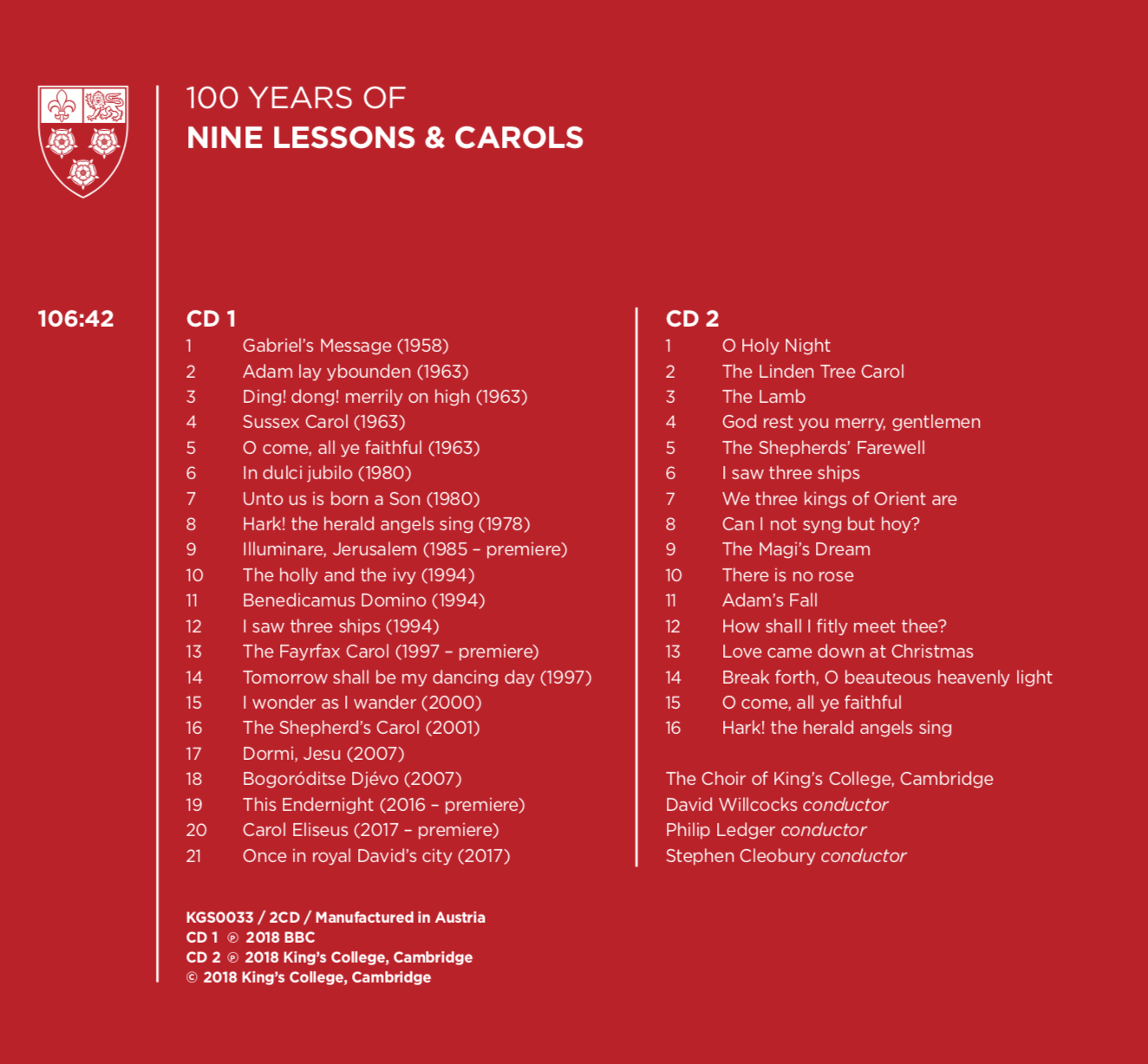 100 Years of Nine Lessons and Carols